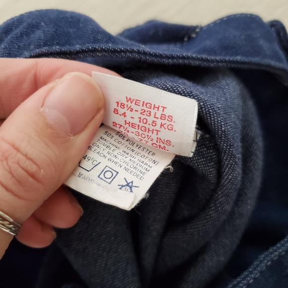 Vintage Midnight Chambray Bubble Romper 12 months - Picture 6 of 8